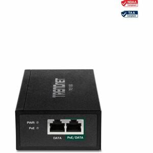 Injecteur POE TRENDnet - Conforme aux normes TAA - 120 V AC, 230 V AC Entrée - 1 x Gigabit Ethernet Port(s) d'entrée - 95 W