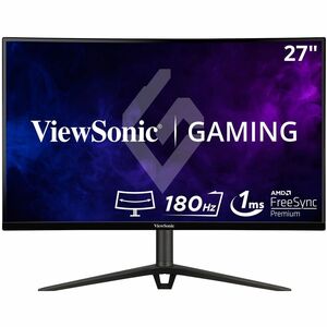 ViewSonic VX2718-2KPC-MHD 27 Inch Curved 1440p 1ms 180Hz Gaming Monitor with FreeSync Premium, Eye Care, HDMI and Display 