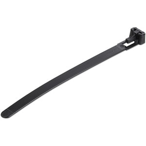 StarTech.com 100 Pack 5" Reusable Cable Ties - Black Small Releasable Nylon/Plastic Zip Ties Resealable Adjustable Network
