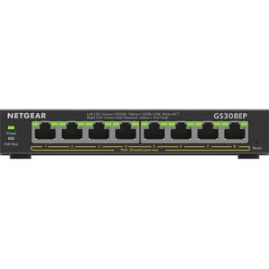 Netgear 300 GS308EP 8 Ports Manageable Ethernet Switch - Gigabit Ethernet - 10/100/1000Base-T - 3 Layer Supported - 62 W P