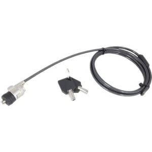 Urban Factory Cable Lock For Notebook, Projector - 1.50 m Cable - Keyed Lock - Grey - Polyvinyl Chloride (PVC), Galvanized