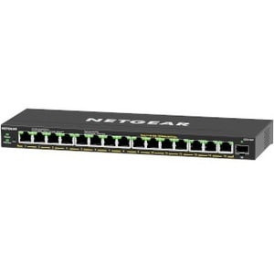 Netgear GS316EP 15 Anschlüsse Verwaltbar Ethernet-Switch - 3 Unterstützte Netzwerkschicht - Modular - 1 SFP-Steckplätze - 