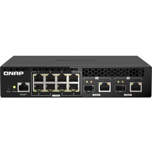 QNAP QSW QSW-M2108R-2C 10 Ports Manageable Ethernet Switch - 2 Layer Supported - Modular - 60 W Power Consumption - Optica