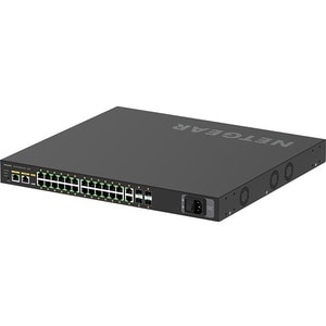 Netgear M4250-26G4F-PoE+ AV Line Managed Switch - 24 Ports - Manageable - 3 Layer Supported - Modular - 4 SFP Slots - 35.8