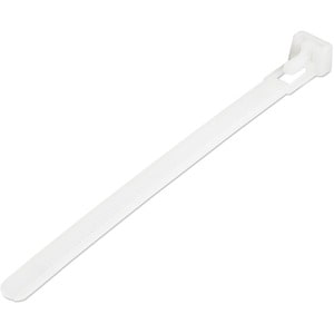 StarTech.com 100 Pack 5" Reusable Cable Ties - White Small Releasable Nylon/Plastic Zip Ties Resealable Adjustable Network