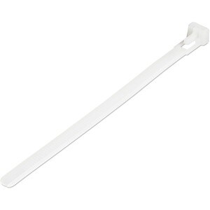 StarTech.com 100 Pack 6" Reusable Cable Ties - White Medium Releasable Nylon/Plastic Zip Ties Resealable Adjustable Networ