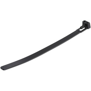 StarTech.com 100 Pack 6" Reusable Cable Ties - Black Medium Releasable Nylon/Plastic Zip Ties Resealable Adjustable Networ