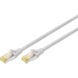 CAT 6A S/FTP PATCH CORD10P AWG 26/7 0.25 M 10 PIECESGREY