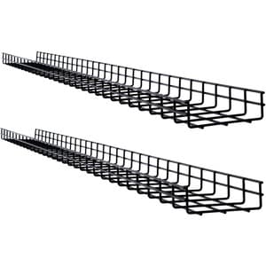 Tripp Lite by Eaton Wire Mesh Cable Tray - 150 x 50 x 1500 mm (6 in. x 2 in. x 5 ft.), 2-Pack - Cable Tray - Black Powder 