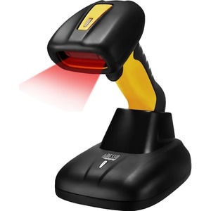 Adesso NuScan 4100B Industrial, Hospitality, Warehouse Handheld Barcode Scanner - Wireless Connectivity - Yellow - 200 sca