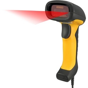 Adesso NuScan 5200TU Industrial, Healthcare, Logistics Handheld Barcode Scanner - Cable Connectivity - Yellow - 304.80 mm 