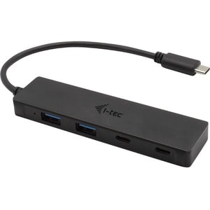 Hub USB i-tec - USB 3.1 Type C - Portable - Noir - 4 Total de ports USB - 2 Port(s) USB 3.0 - 2 Port(s) USB 3.1 - PC, Mac,
