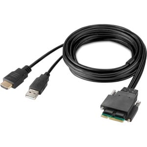 Belkin Cybersecurity and Secure KVM 1.83 m HDMI/Modular/USB-A KVM Cable - TAA Compliant - Cable for KVM Console, KVM Switch - First End: 1 x 19-pin HDMI 2.0 Digital Audio/Video - Male, 1 x USB Type A - Male - Second End: 1 x Modular - Supports up to3840 x 2160 - Gold Plated Connector - Gold Plated Contact - Black