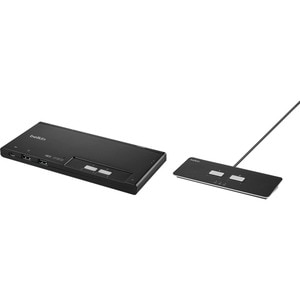 Belkin Secure F1DN202MOD-PP-4 KVM Switchbox - TAA Compliant - 2 Computer(s) - 1 Local User(s) - 3840 x 2160 - 2 x PS/2 Por