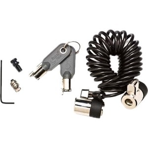ES ClickSafe Cable Lock For Payment Terminal, Tablet - Single Keyed Lock - Black - Carbon Steel - For Payment Terminal, Ta