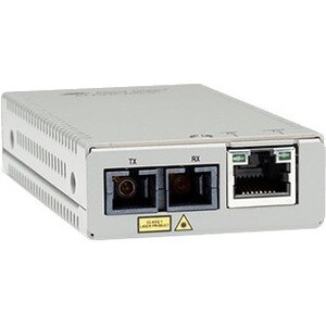 Allied Telesis MMC200LX/SC Transceiver/Medienkonverter - TAA-konform - 2 Anschluss(e) - 1 x Netzwerk (RJ-45) - 1 x SC - Tw