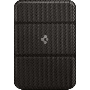 Spigen Card, iPhone Card Holder - 65 mm x 95 mm x 5.3 mm x - Polyurethane Leather, Suede - Black