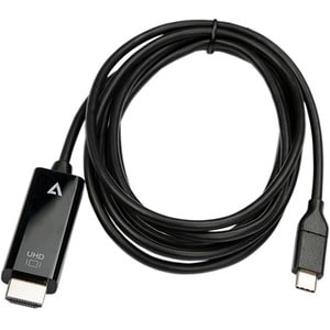V7 V7UCHDMI-2M 2.01 m HDMI/USB-C A/V Cable - Cable for Audio/Video Device, Desktop Computer, Notebook, Tablet, Mobile Devi