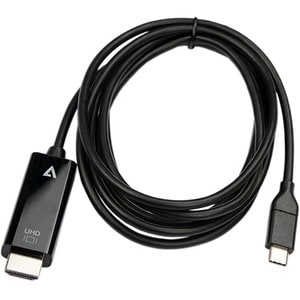Câble A/V V7 V7UCHDMI-2M - 2,01 m HDMI/USB-C - Cable for Périphérique audio/vidéo, Ordinateur de bureau, Ordinateur Portab