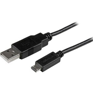 StarTech.com 1m Mobile Charge Sync USB to Slim Micro USB Cable for Smartphones and Tablets - A to Micro B M/M - Cable for 