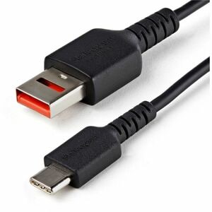 StarTech.com 3ft (1m) Secure Charging Cable, USB-A to USB-C Data Blocker Charge-Only Cable, Secure Charger Adapter Cable f
