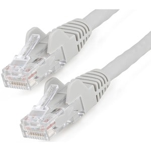 StarTech.com 1m CAT6 Ethernet Cable, LSZH (Low Smoke Zero Halogen), 10 GbE Snagless 100W PoE UTP RJ45 Grey CAT 6 Network P