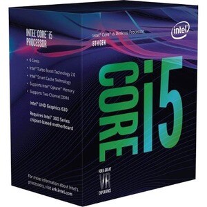 Intel Core i5 i5-8400 Hexa-core (6 Core) 2.80 GHz Processor - Retail Pack - 9 MB L3 Cache - 64-bit Processing - 3.80 GHz O