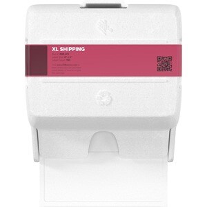 Zebra XL Shipping Label - - DiameterCartridge - Permanent Adhesive - Rectangle - Thermal - White - Paper - 190 / Cartridge