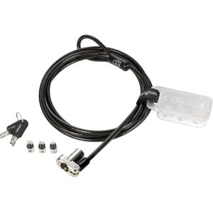 Kensington Universal Cable Lock For Notebook - 182.88 cm (72") Cable - Patented T-bar/Key Lock - Carbon Steel - For Notebook