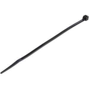 StarTech.com 100 Pack 6" Cable Ties - Black Medium Nylon/Plastic Zip Ties Adjustable Network Cable Wraps UL TAA - Cable Ti