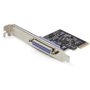 StarTech.com 1-Port Parallel PCIe Card - Half-height/Low-profile Plug-in Card - PCI Express 2.0 x1 - PC, Linux - 1 x Numbe