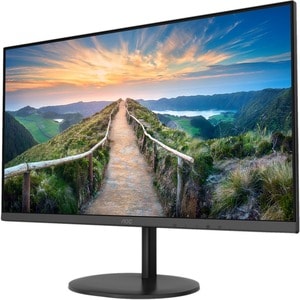 AOC Q27V4EA 27" Class WQHD Monitor LCD - 16:9 - preto texturizado - 68.6 cm (27") Viewable - Tecnologia IPS (In-plane swit