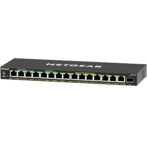 Netgear GS316EP 15 Ports Manageable Ethernet Switch - 3 Layer Supported - Modular - 1 SFP Slots - 180 W PoE Budget - Optic