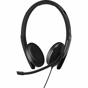 EPOS ADAPT 165 USB-C II Wired On-ear Stereo Headset - Black - Binaural - 20 Hz to 20 kHz - 231.2 cm Cable - Noise Cancelin