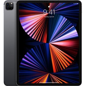 Apple iPad Pro (5th Generation) Tablet - 32,8 cm (12,9 Zoll) - M1 Octa-Core - 8 GB RAM - 256 GB - iPadOS 14 - 5G - Grau - Apple M1 SoC - 2732 x 2048 - IPS-Technologie (In-Plane-Switching) Display - Telefonfunktion - LTE, UMTS, HSPA, HSPA+, DC-HSDPA, EDGE - 12 Megapixel Kamera vorne - 9 Stunde(n) Maximale Akkulaufzeit