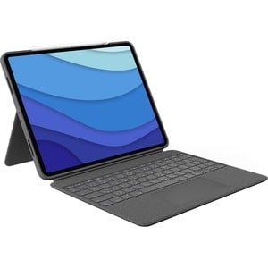 Logitech Combo Touch Keyboard/Cover Case for 12.9" (327.66 mm) Apple, Logitech iPad Pro (5th Generation) Tablet - Oxford G