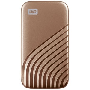 WD My Passport WDBAGF0010BGD-WESN 1 TB Portable Solid State Drive - External - Gold - USB 3.2 (Gen 2) Type C - 1050 MB/s M