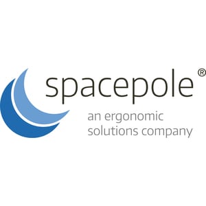 SpacePole Mounting Adapter for Pole, Display Screen - Black - TAA Compliant - 100 x 100, 75 x 75