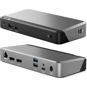 Alogic MX2 USB-C Dual Display DP Alt. Mode Docking Station - With 65W Power Delivery - for Notebook/Monitor - 100 W - USB 