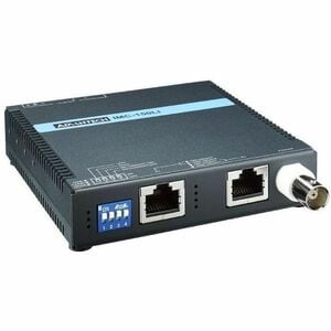 Advantech Network Extender - 2 x Network (RJ-45) - 2624.67 ft Extended Range - 3280.84 ft Operating Distance - Metal