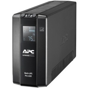 UPS de línea interactiva APC by Schneider Electric Back-UPS Pro BR650MI - 650VA/390W - Torre - AVR - 12Hora(s) Recharge - 