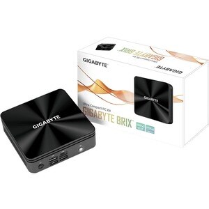 Gigabyte BRIX GB-BRI3-10110 Barebone System - Mini PC - Intel Core i3 10th Gen i3-10110U 2.10 GHz Dual-core (2 Core) - Int