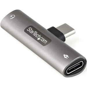 StarTech.com USB-C-Audio Adapter mit 3,5mm-Headset-Buchse und USB-Typ-C PD-Laden, für Handy/Tablet (CDP235APDM) - Data_N_A