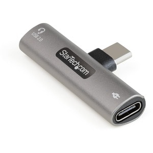 StarTech.com USB C Audio & Charge Adapter, USB-C Audio Adapter, USB C Audio Headset Port and USB Type-C PD Charger, For US
