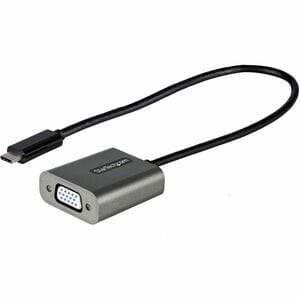 StarTech.com USB C to VGA Adapter, 1080p USB Type-C to VGA Adapter Dongle, USB-C to VGA Monitor/Display Video Converter, 1