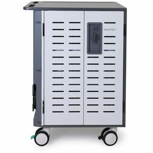 Ergotron Zip40 Charging Cart - 3.45 kg Capacity - 4 Casters - 127 mm Caster Size - Steel - 662.9 mm Width x 820.4 mm Depth
