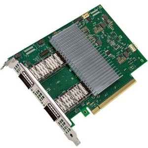 Intel 800 E810-2CQDA2 100Gigabit Ethernet Card for Server - 100GBase-CR4, 100GBase-CR2 - QSFP28 - Plug-in Card - PCI Expre