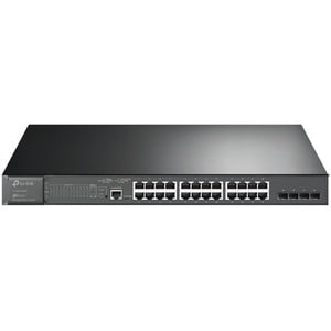 TP-Link JetStream TL-SG3428MP 24 Ports Manageable Ethernet Switch - 2 Layer Supported - Modular - 4 SFP Slots - 34.40 W Po