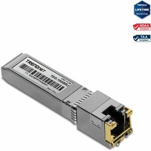 TRENDnet TEG-10GBRJ SFP+ - 1 x RJ-45 10GBase-T Network LAN - For Data Networking - Twisted Pair10 Gigabit Ethernet - 10GBa