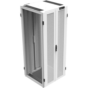 MINKELS 47U Enclosed Cabinet Rack Cabinet for Server - White - 1500 kg Static/Stationary Weight Capacity